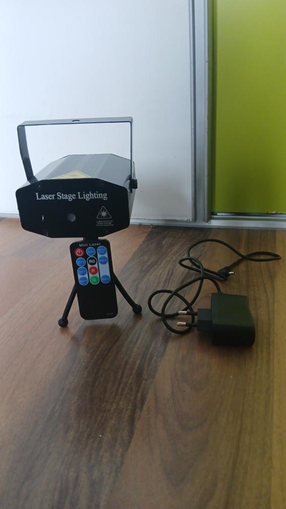 Mini Laser Stage met Afstandsbediening en werkt op geluid, Ophalen of Verzenden, Nieuw, Laser, Geluidgestuurd