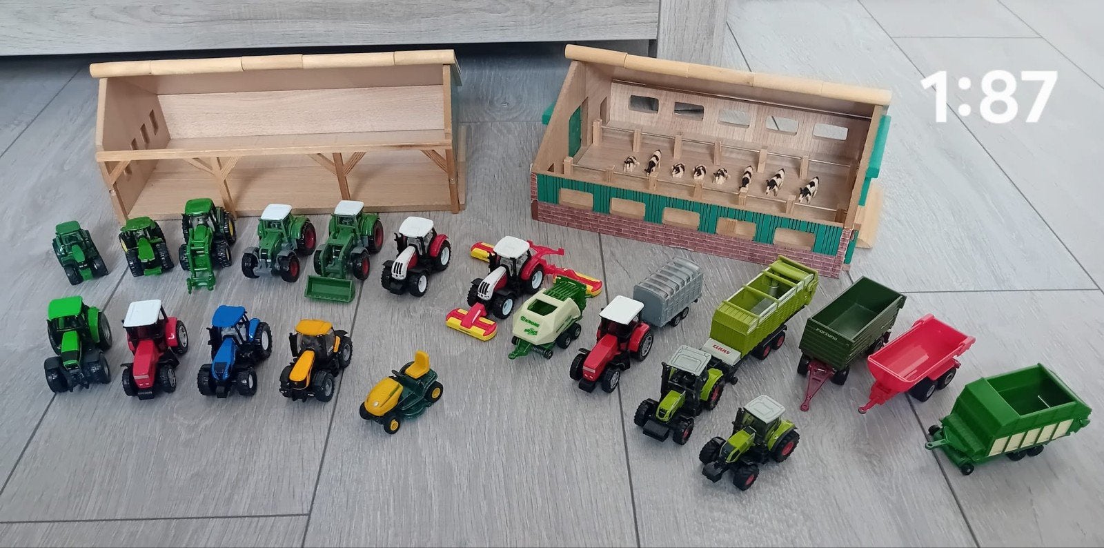 Siku 1:87 modelauto's en boerderij in 1 koop, Ophalen of Verzenden, Gebruikt
