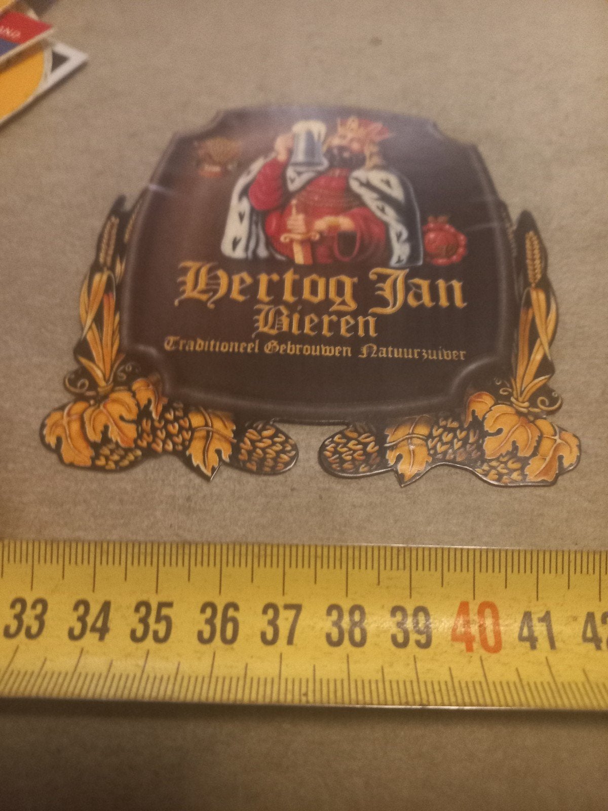 Hertog Jan Bieren sticker Traditioneel Gebrouwen, Verzamelen, Ophalen of Verzenden, Zo goed als nieuw, Bedrijf of Vereniging