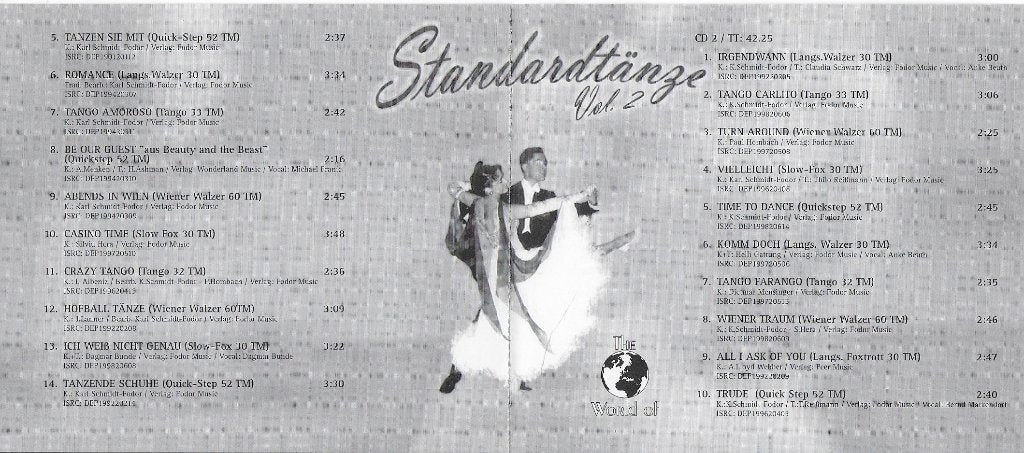 D56: dubbel cd met veel voorkomende dansen zoals foxtrot;, Ophalen of Verzenden, Zo goed als nieuw