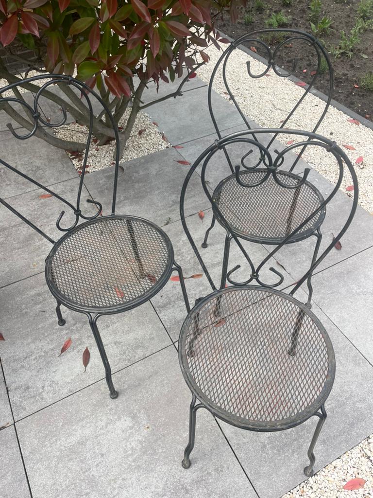 3 bistro stoeltjes, Ophalen, Overige materialen, Gebruikt, 3 zitplaatsen