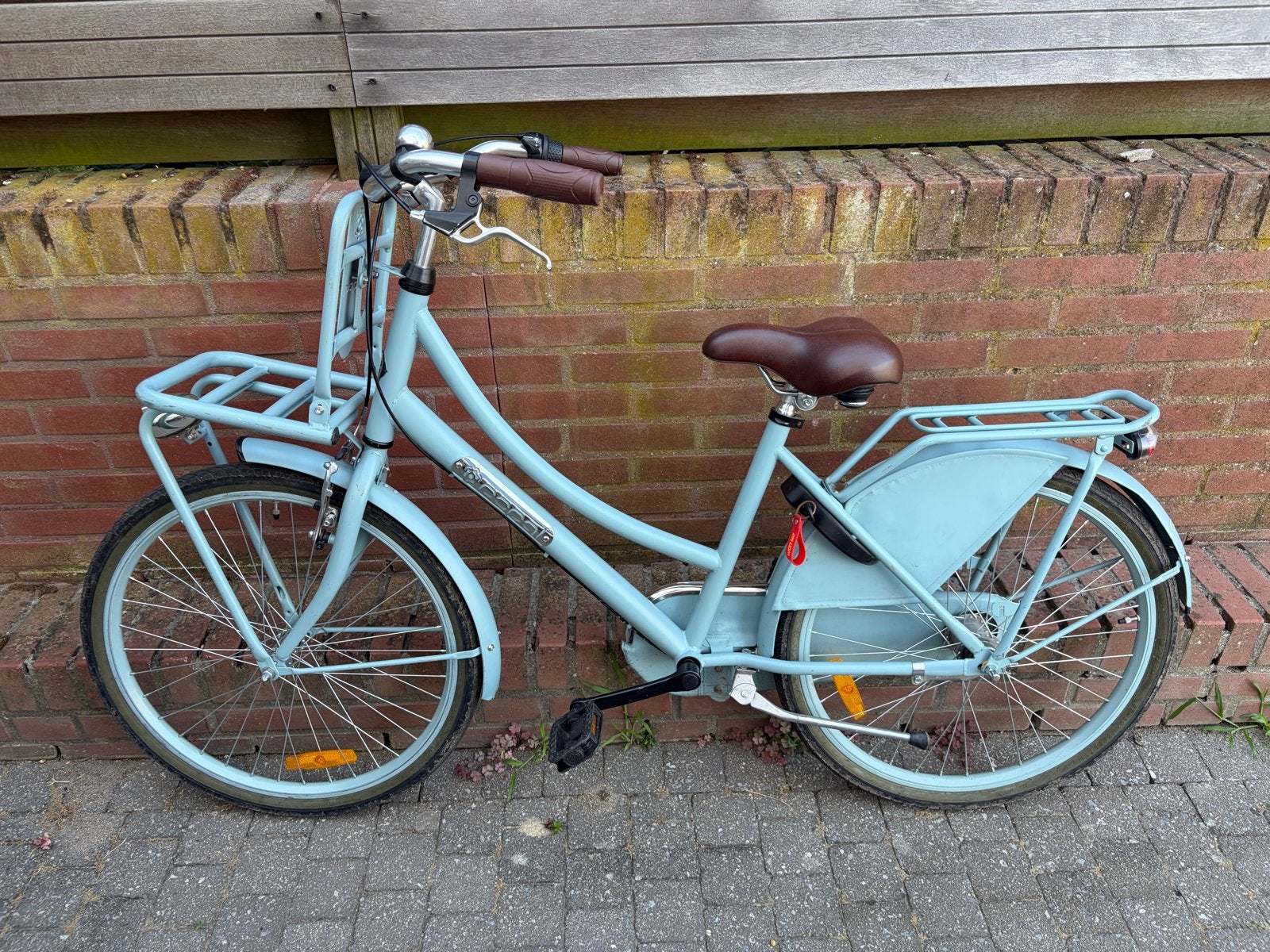 Popal Daily Dutch Basic Transportfiets - Lichtblauw, Fietsen en Brommers, Fietsen | Meisjes, Ophalen, Gebruikt