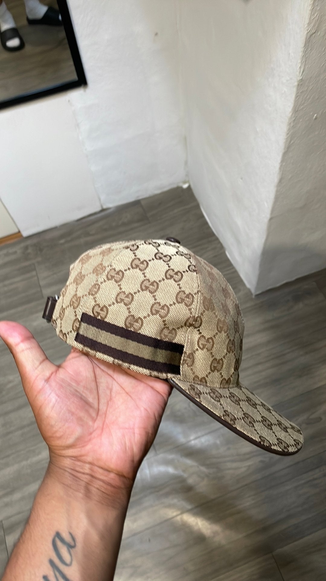 Gucci pet limited choco, Kleding | Heren, Hoeden en Petten, Ophalen, Zo goed als nieuw