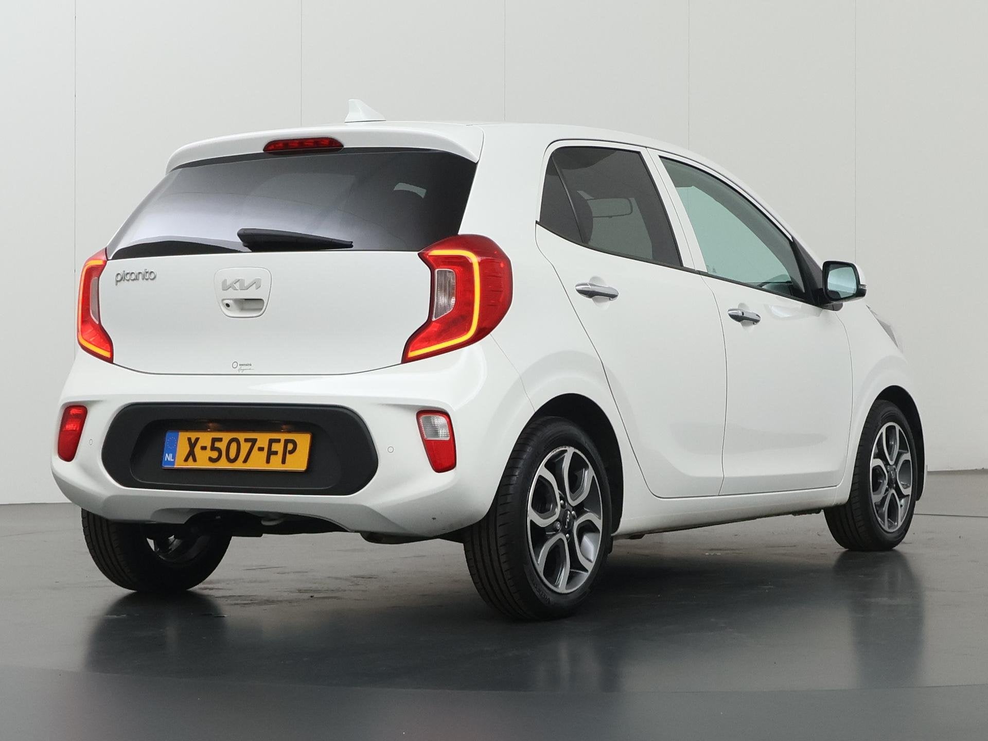 Kia Picanto 1.0 DPi DynamicPlusLine | Keyless | Navigatie |, Auto's, Voorwielaandrijving, Stof, Gebruikt, 4 stoelen