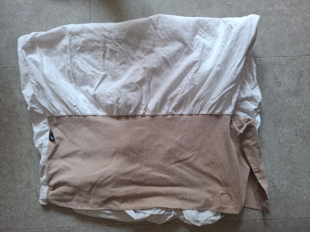 Nunki laken sand ledikant 60 x 120, 120 cm, Nunki, Zo goed als nieuw, Bruin