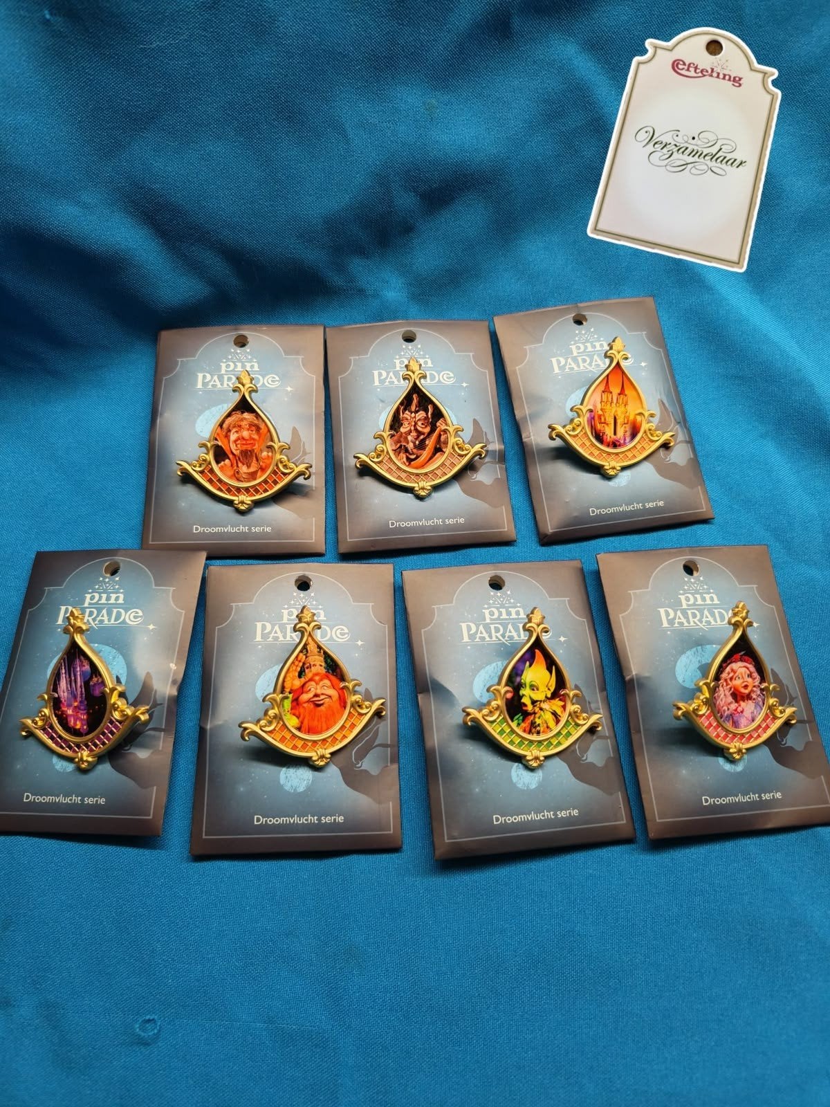 Efteling pin set Droomvlucht in zakjes COMPLEET, Verzamelen, Ophalen of Verzenden, Nieuw, Button of Speldje