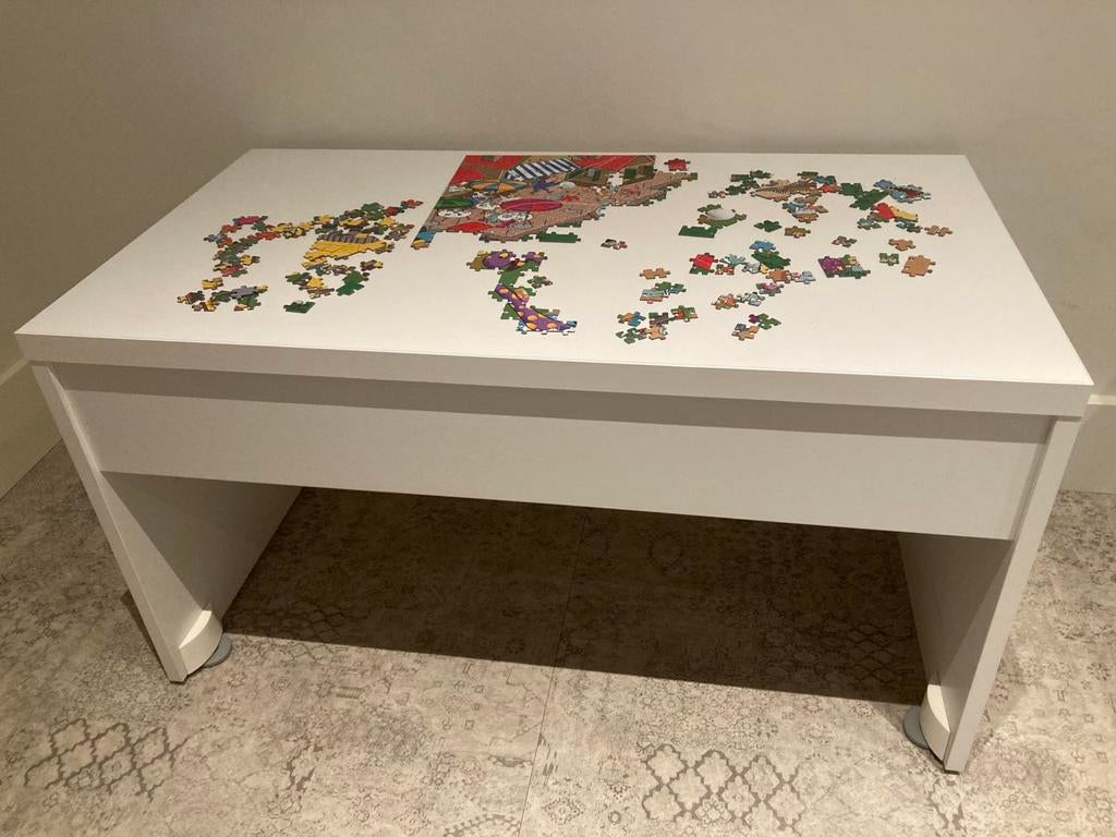 Bankje / tafel ikea, Ophalen, Gebruikt, 100 tot 150 cm, 50 tot 100 cm