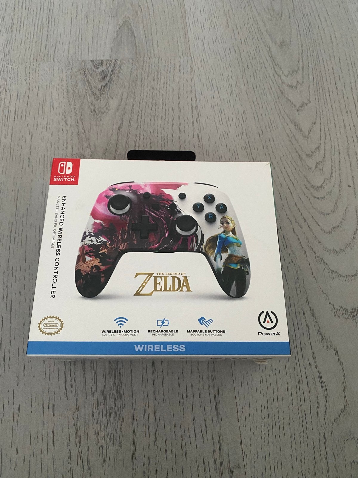 Nintendo Switch PowerA Zelda Draadloze Controller, Ophalen of Verzenden, Zo goed als nieuw, Met 1 controller