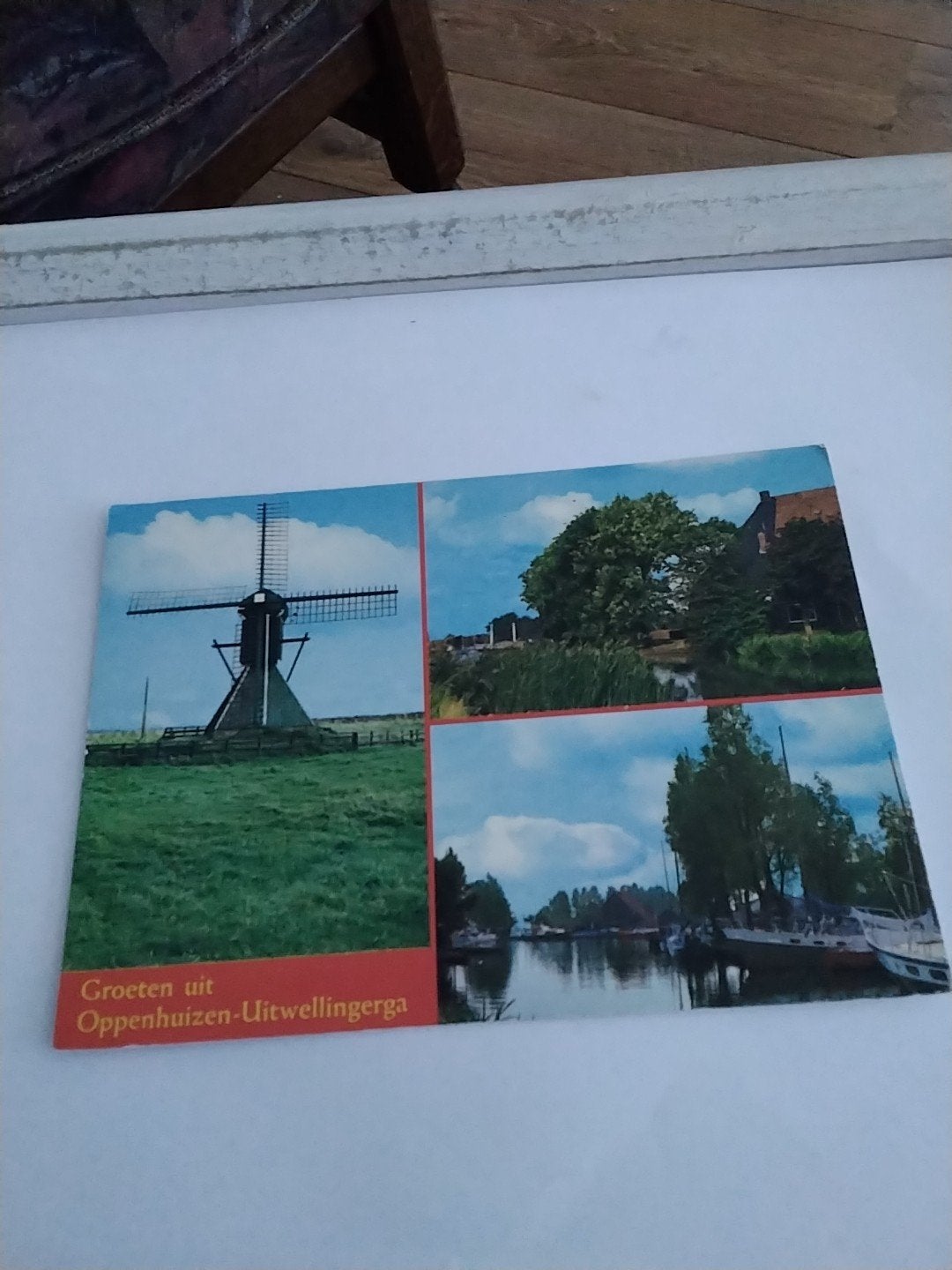 Ansichtkaart Groeten uit Oppenhuizen-Uitwellingerga, Ophalen of Verzenden, 1960 tot 1980, Gelopen, Friesland