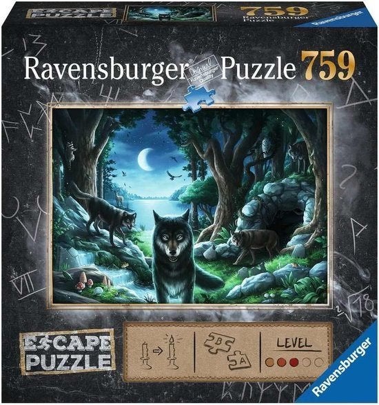 Ravensburger: Escape Puzzel 7: De Roedel wolven 759 stukjes, Verzenden, 500 t/m 1500 stukjes, Nieuw, Legpuzzel