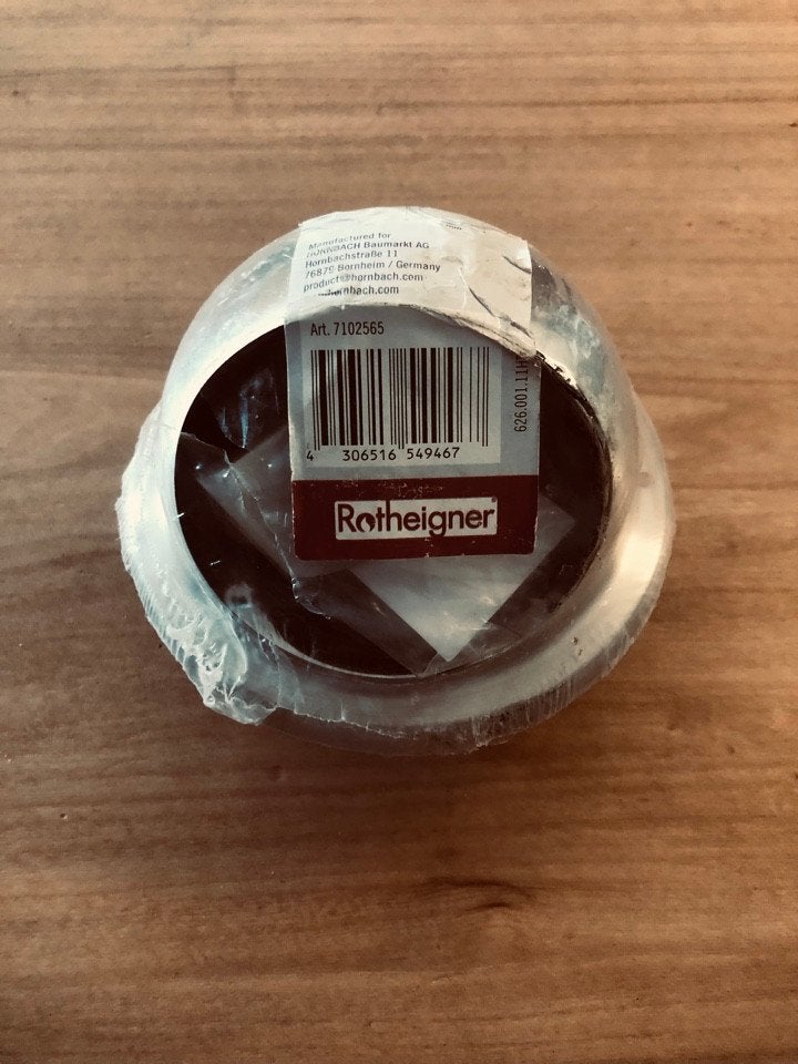 ROTHEIGNER Bolrooster roestvrijstaal Ø 100 mm, Ophalen of Verzenden, Nieuw, Afzuiger