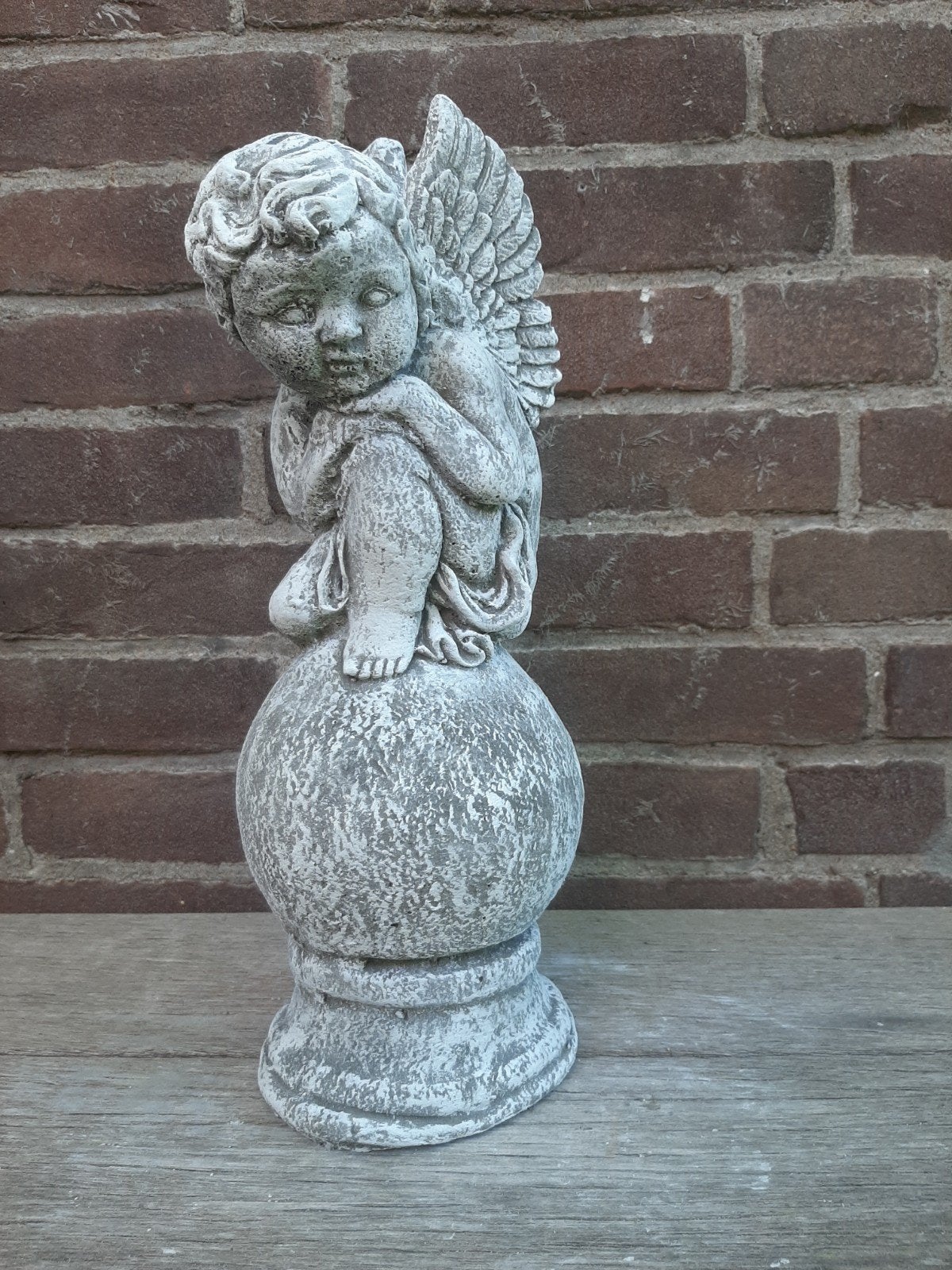 Engel betonnen beeld tuinbeeld beton, Tuin en Terras, Tuinbeelden, Ophalen