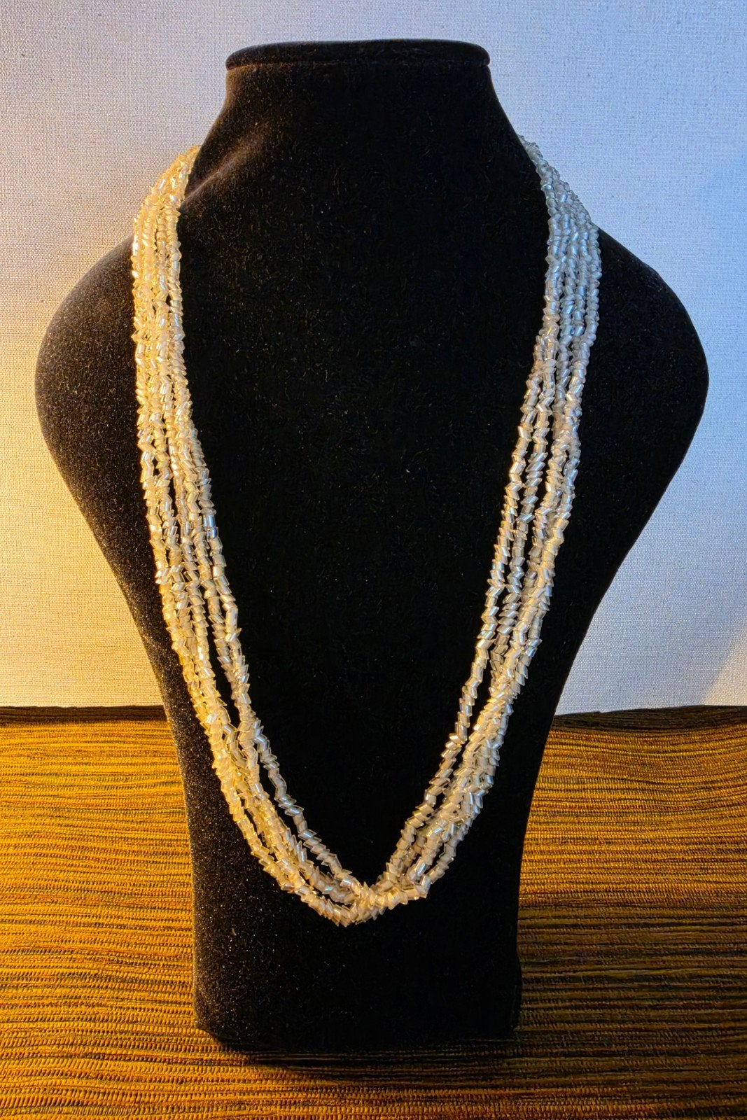 Vintage kralen ketting, Ophalen of Verzenden, Gebruikt, Overige materialen