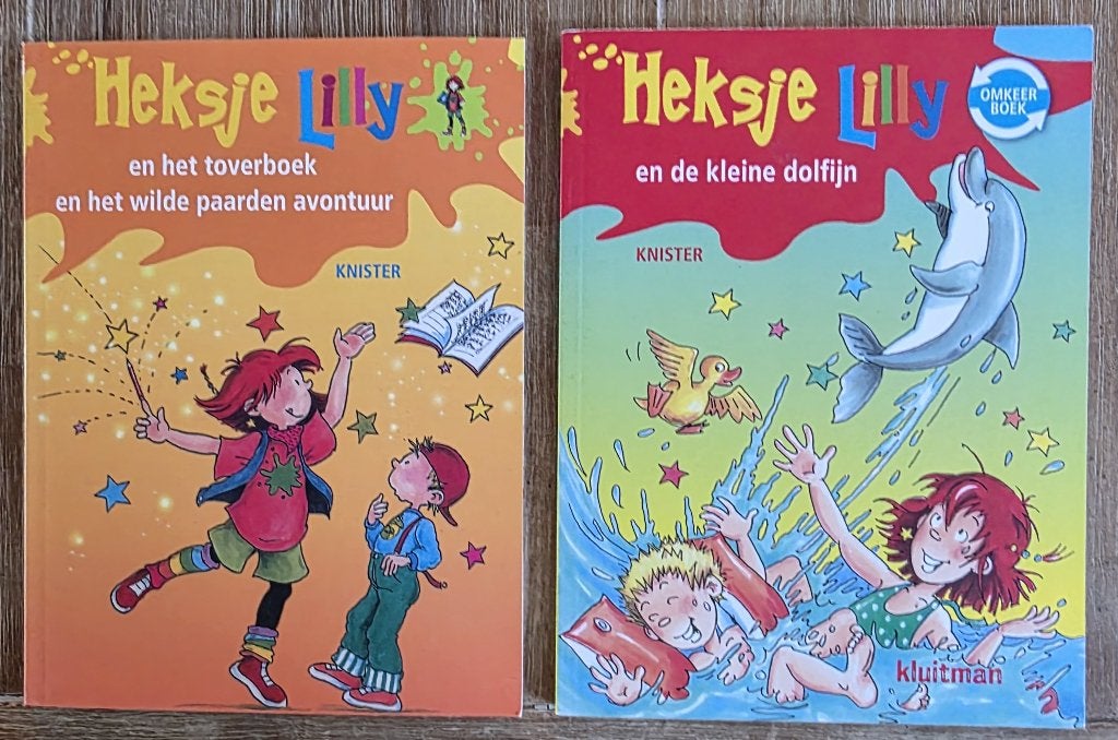 4 verhalen van Heksje Lilly - AVI E4 - Groep 4 , Boeken, Ophalen of Verzenden, Zo goed als nieuw, Knister, Fictie algemeen