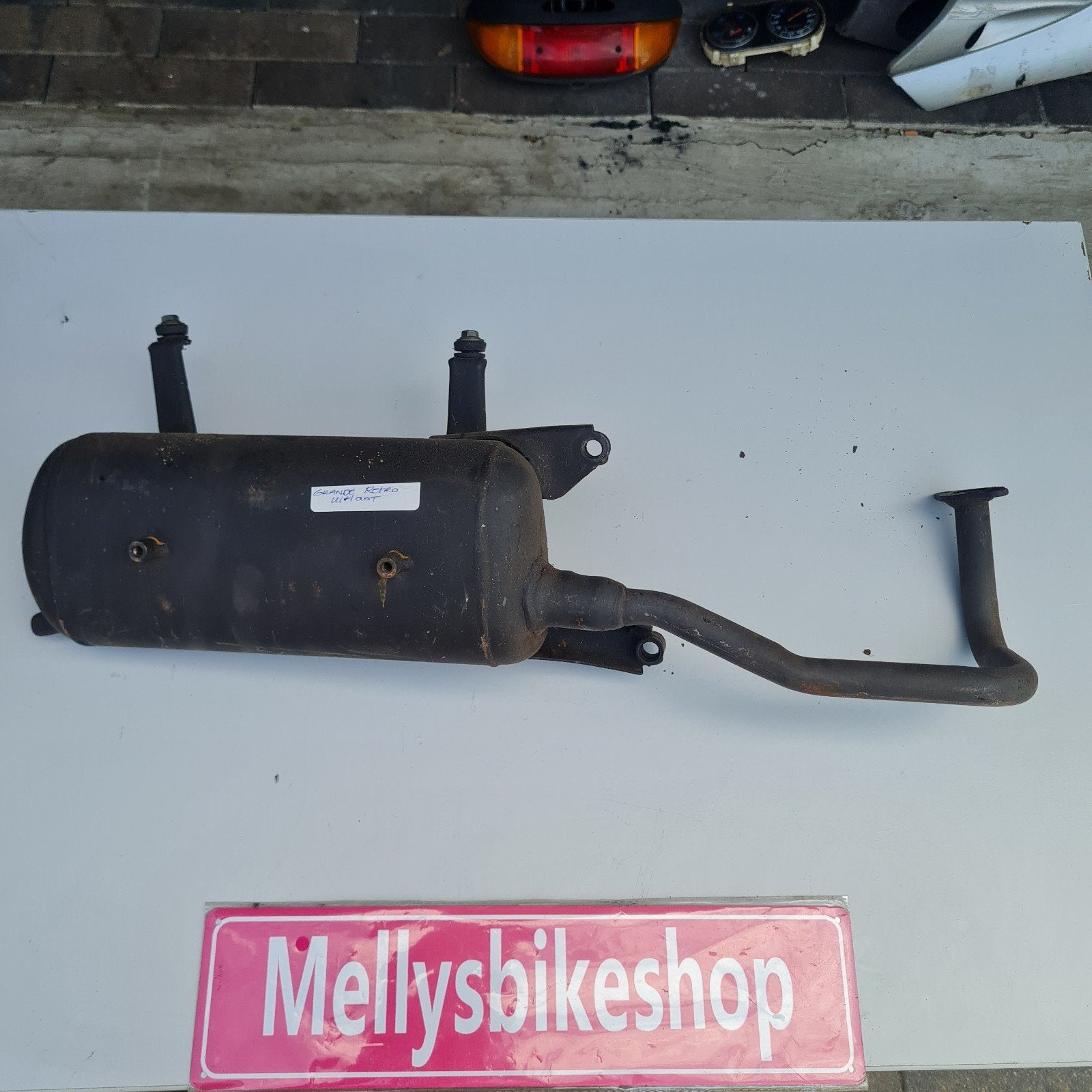 Grande retro scooter uitlaat gy6 nette staat, Ophalen of Verzenden, Agm, Info@agm.nl, Nl