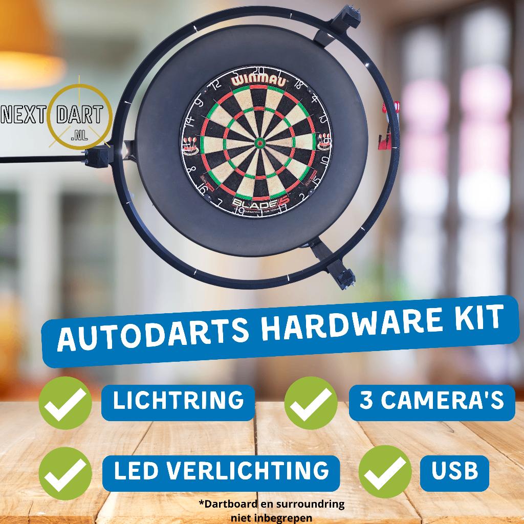 Autodarts Hardware Kit - Lichtring + 3 Camera's + USB + LED, Sport en Fitness, Info@stoelmultiservice.nl, 9642BV, Overige typen