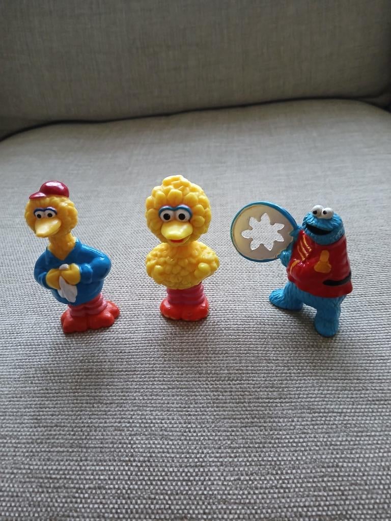 Sesamstraat poppetjes 3 stuks per stuk 2.50 euro., Ophalen of Verzenden, Zo goed als nieuw