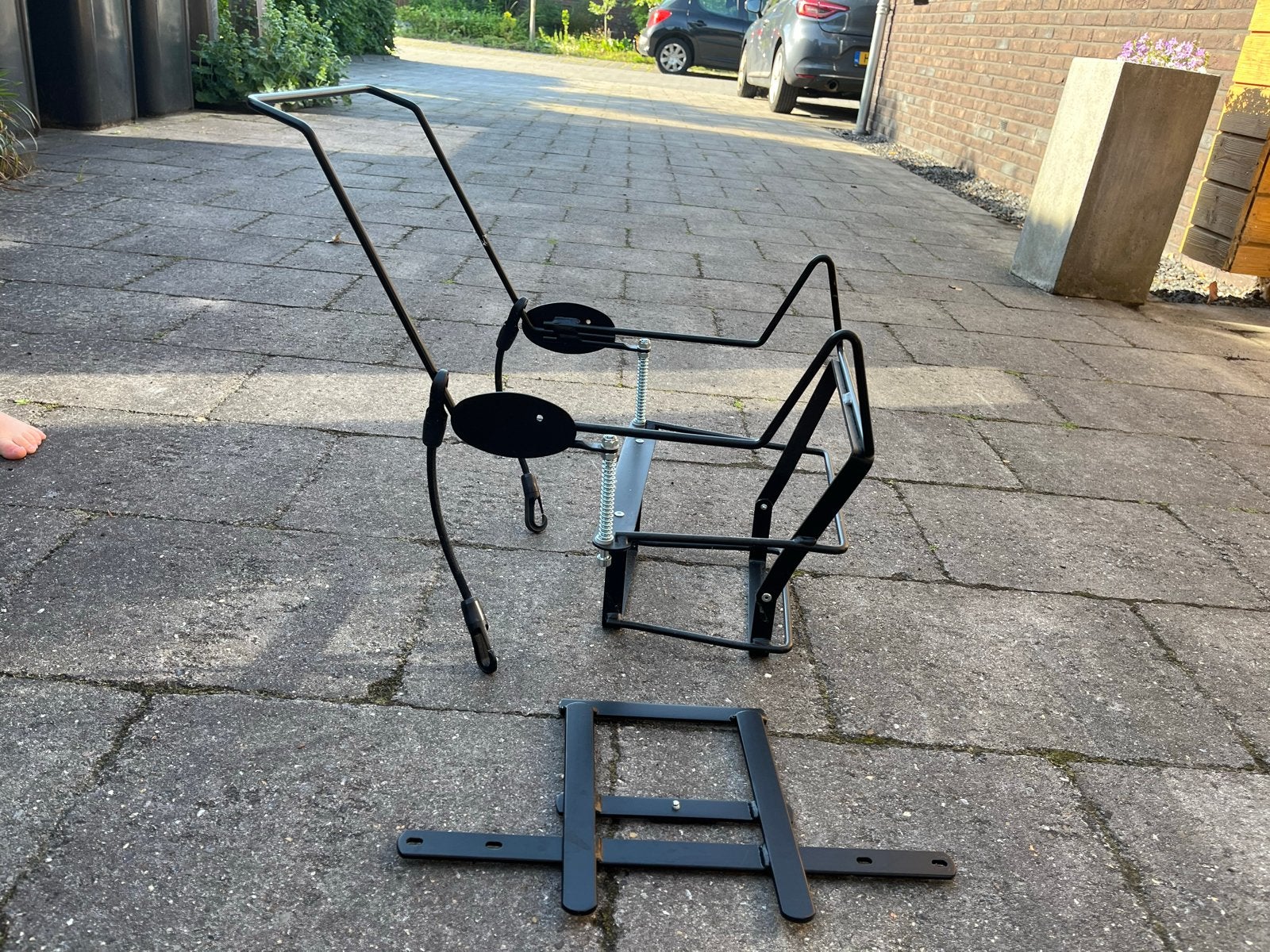 Steco Baby-Mee Maxi Cosi Houder Bakfiets - Z.g.a.n., Fietsen en Brommers, Fietsaccessoires | Aanhangers en Karren, Ophalen, Zo goed als nieuw