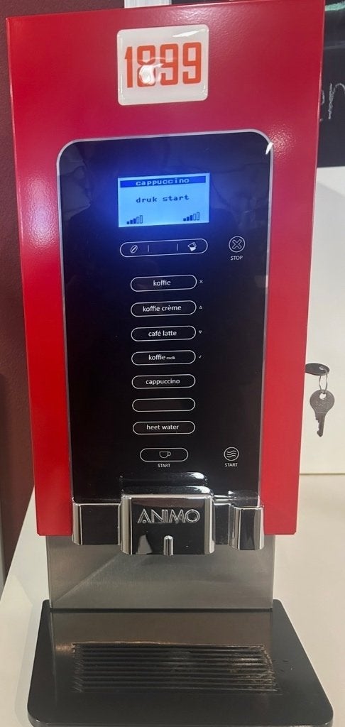 Koffieapparaat animo optivend, Witgoed en Apparatuur, Ophalen, Gebruikt, 10 kopjes of meer, Koffiemachine
