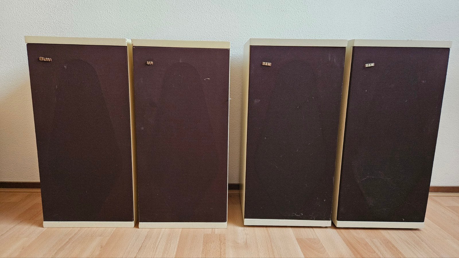 B&W DM4 speakers - twee sets (één met defecte tweeter)