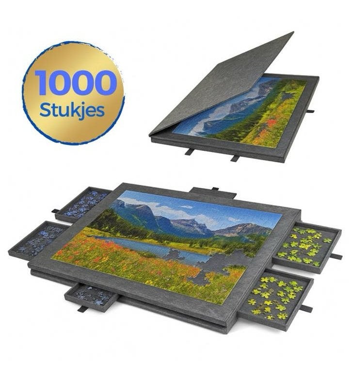 Nieuw Puzzelbord t/m 1000 stukjes - Puzzelmat - Puzzeltafel, Hobby en Vrije tijd, Denksport en Puzzels, Ophalen of Verzenden, 500 t/m 1500 stukjes