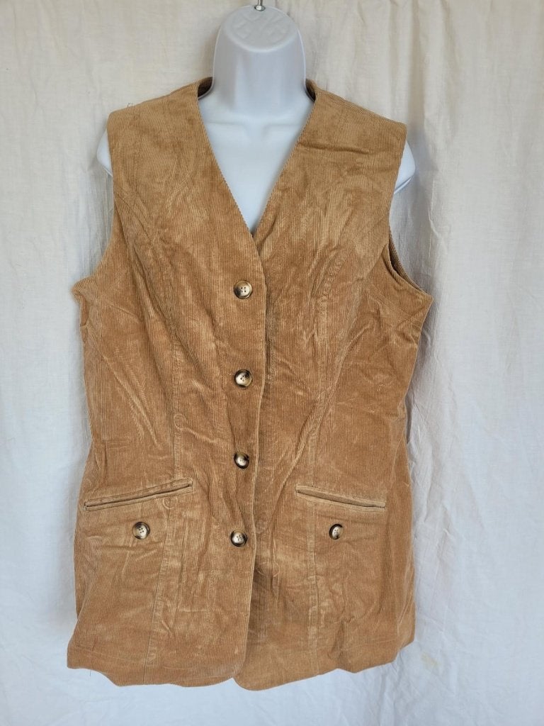 Gaaf lang lichtbruin ribcord hesje mt 40 merk Promiss, Kleding | Dames, Maat 38/40 (M), Bruin, ., Ophalen of Verzenden