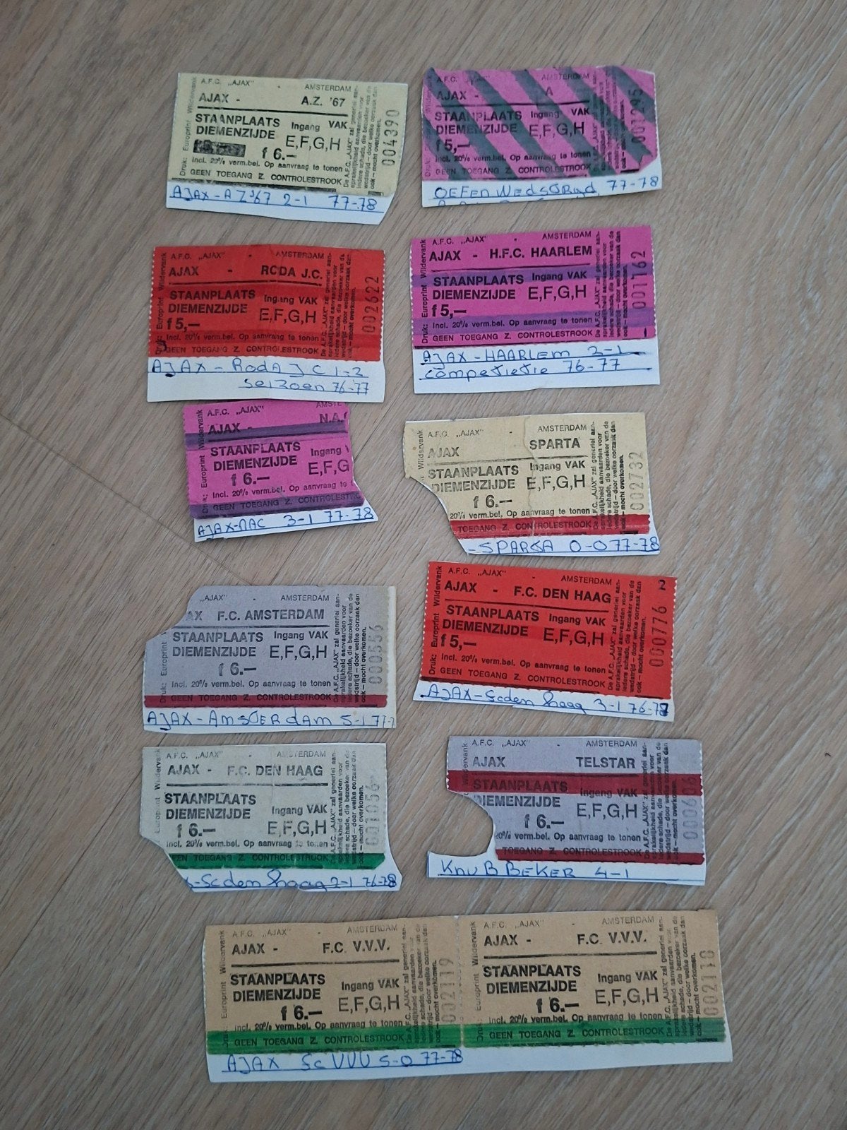 Ajax Oude Tickets, Verzamelen, Ophalen of Verzenden, Ajax