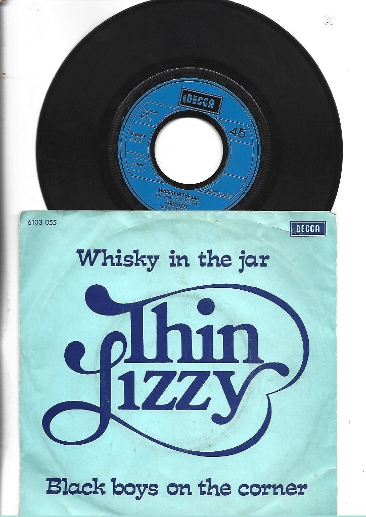 THIN LIZZY SINGLE 7" WHISKY IN THE JAR 1972, 7 inch, Zo goed als nieuw, Pop, Overige typen