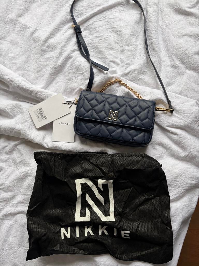 Nikkie schoudertas blauw nieuw!, Ophalen of Verzenden, Nieuw, Blauw, Schoudertasje