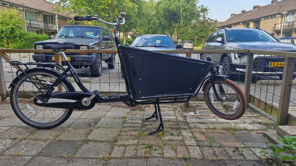 Bakfiets, Fietsen en Brommers, 2 zitjes, Gebruikt, Versnellingen, Trommelrem