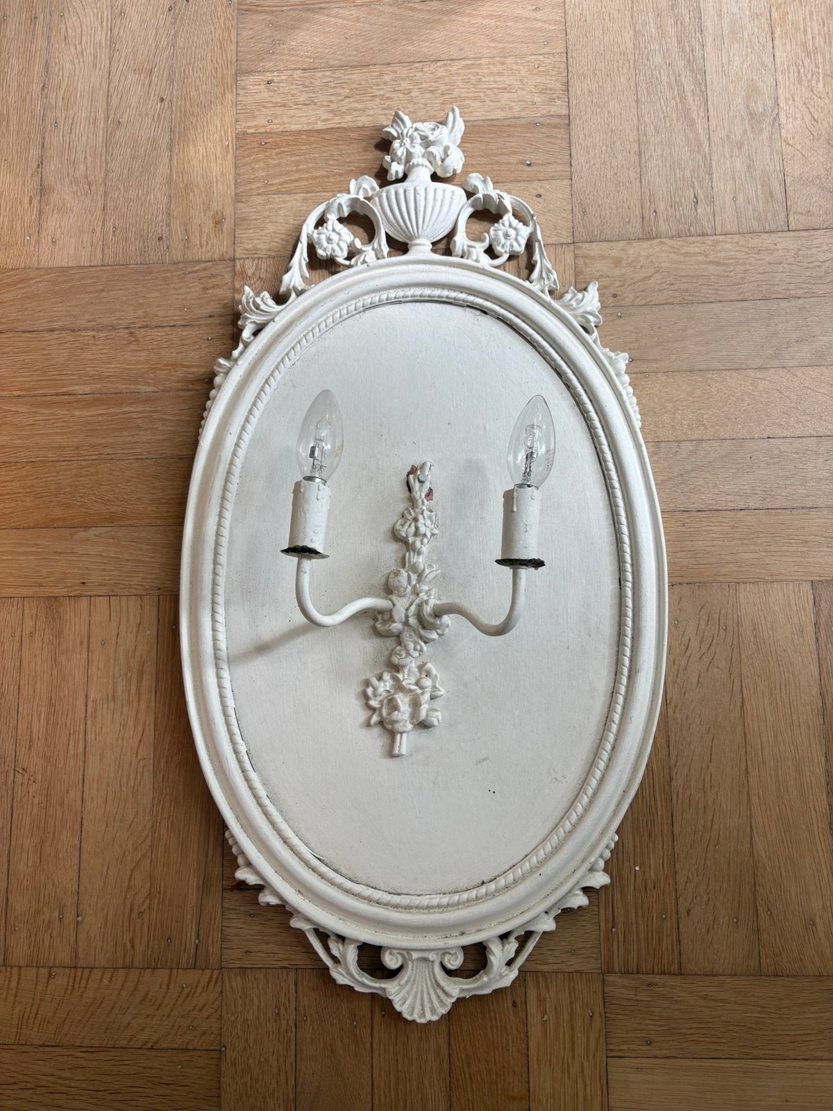 Stijlvolle brocante wandlamp, Huis en Inrichting, Ophalen of Verzenden
