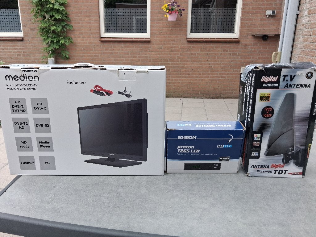 Tv apperatuur voor de camping, Audio, Tv en Foto, Televisies, Gebruikt, 50 Hz, LCD, 40 tot 60 cm