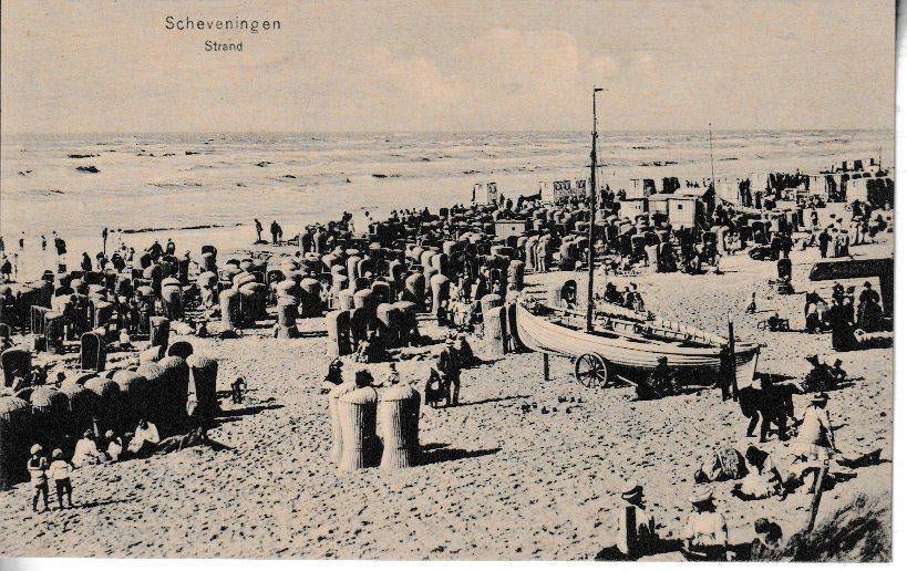 SCHEVENINGEN - STRAND, Ophalen of Verzenden, 1920 tot 1940, Ongelopen, Zuid-Holland