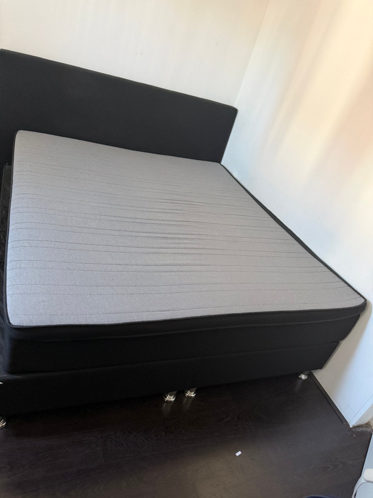 Boxspring Mattress 180 x 200, Ophalen, Gebruikt, Zwart, Tweepersoons