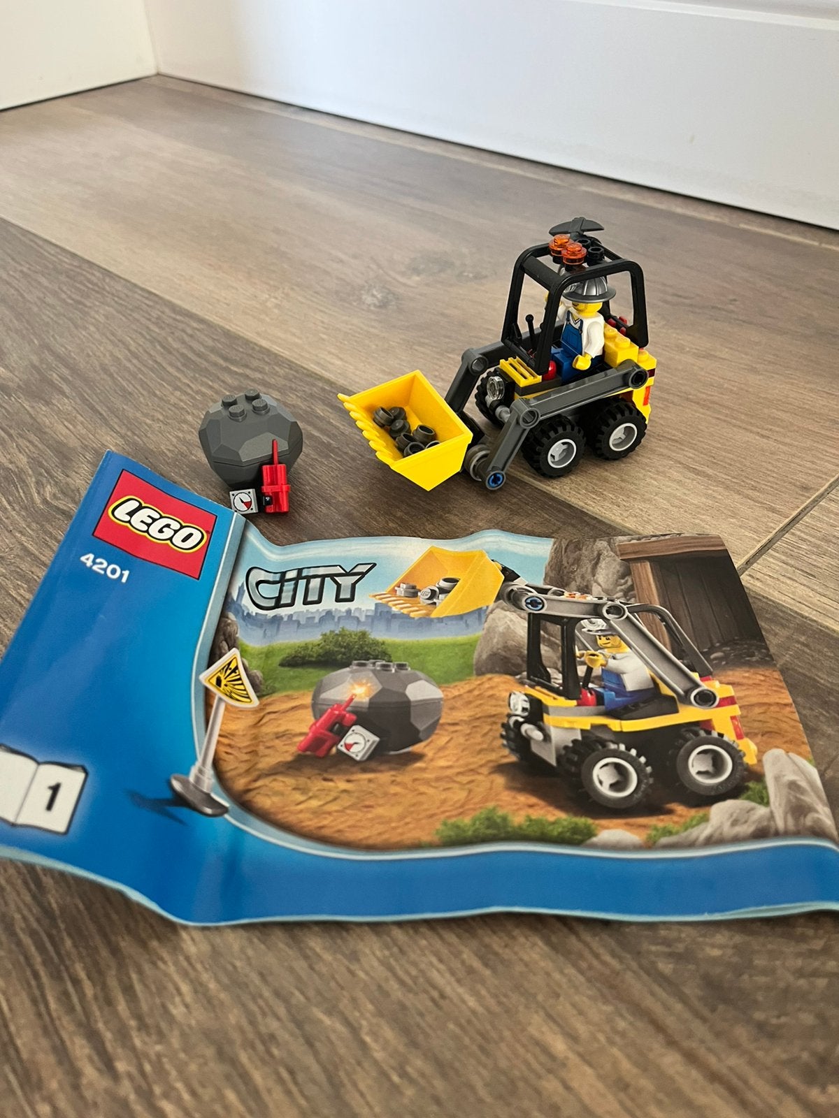Lego 4201 bobcat en kiepwagen, City, Lego, Ophalen of Verzenden, Zo goed als nieuw