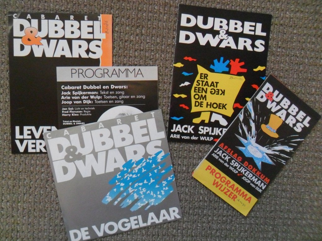 Dubbel en Dwars: 4x programmaboekjes (1986-1987-1990-1993), Verzamelen, Ophalen of Verzenden, Zo goed als nieuw, Boek, Tijdschrift of Artikel