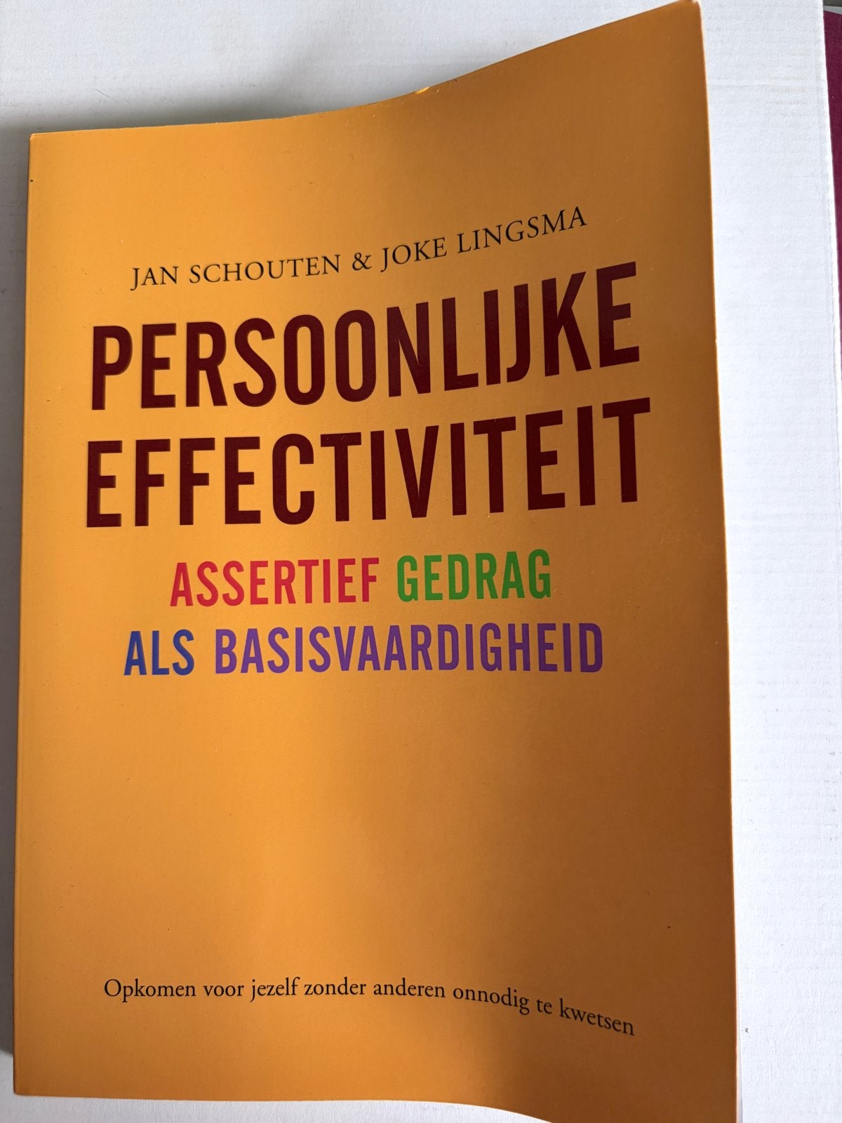Persoonlijke Effectiviteit: Assertief Gedrag als Basisvaardi, Ophalen of Verzenden, Zo goed als nieuw, Overige uitgevers, Nederlands