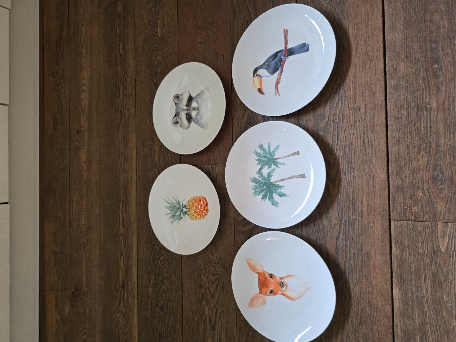 Prachtige nieuwe wandborden met dieren en planten, Meerkleurig, Nieuw, Steen/keramiek, Ophalen of Verzenden