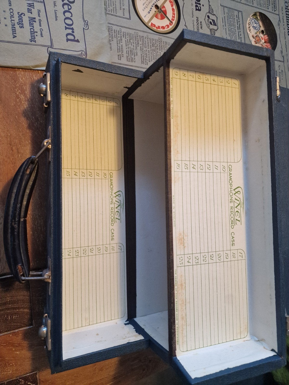 Antieke 78 toeren platen en koffer - Diverse artiesten, Gebruikt, 10 inch, Originele persing, Ophalen of Verzenden