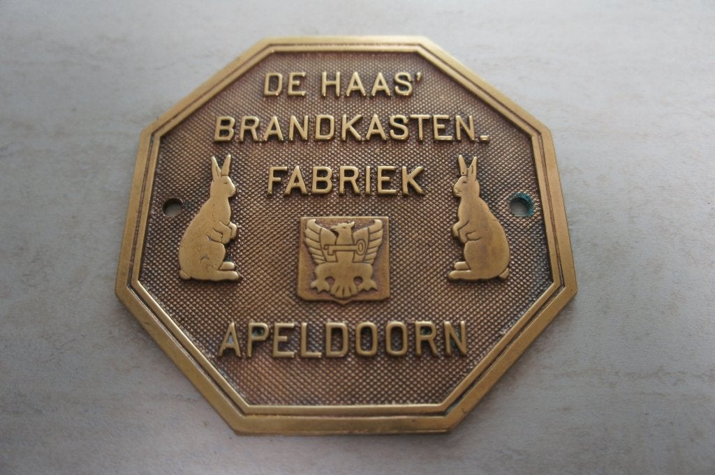 bronzen plaat, Ophalen of Verzenden, Gebruikt