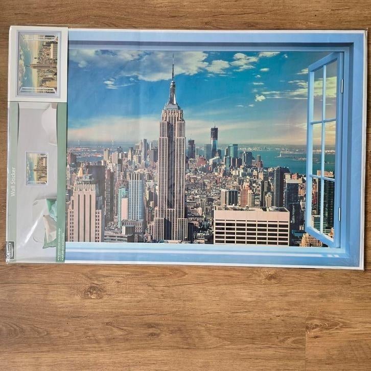Wandsticker New York - 60x90cm, Ophalen of Verzenden, Nieuw
