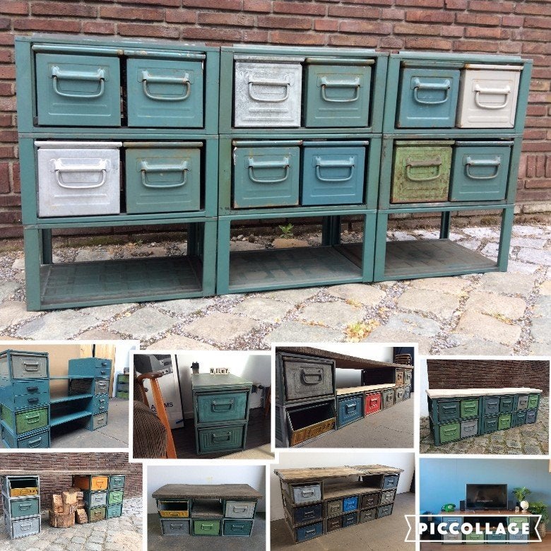 Modulaire KASTEN Stelling Stellingkast Ladekast eigen wens!!, Nieuw, Ophalen of Verzenden, Minder dan 100 cm, Metaal