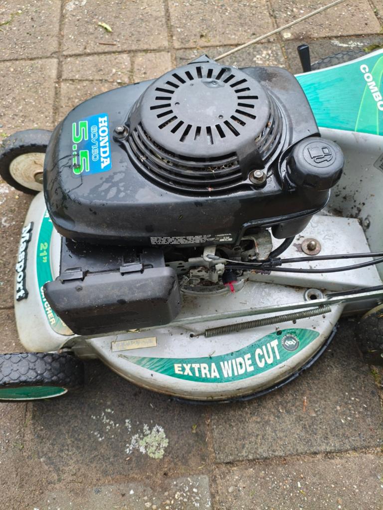 Grasmaaier met Honda GCV160 motor - Extra breed, Tuin en Terras, Ophalen, Cirkelmaaier, Gebruikt, Masport