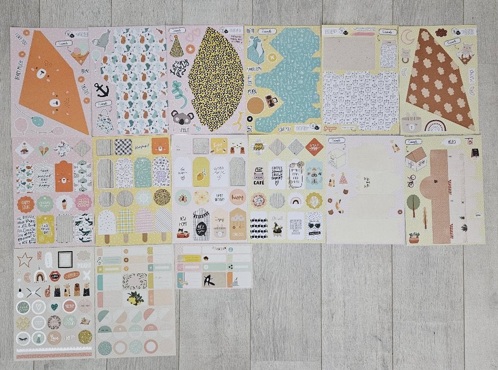 Set DIY die-cut Gift Cadeau boxen incl stickers en labels, Diversen, Ophalen of Verzenden, Nieuw