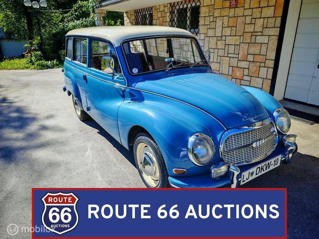 DKW Auto Union 1000 Universal | 1961 | Route 66 Auctions, Overige carrosserieën, Zwart, Bedrijf, Handgeschakeld