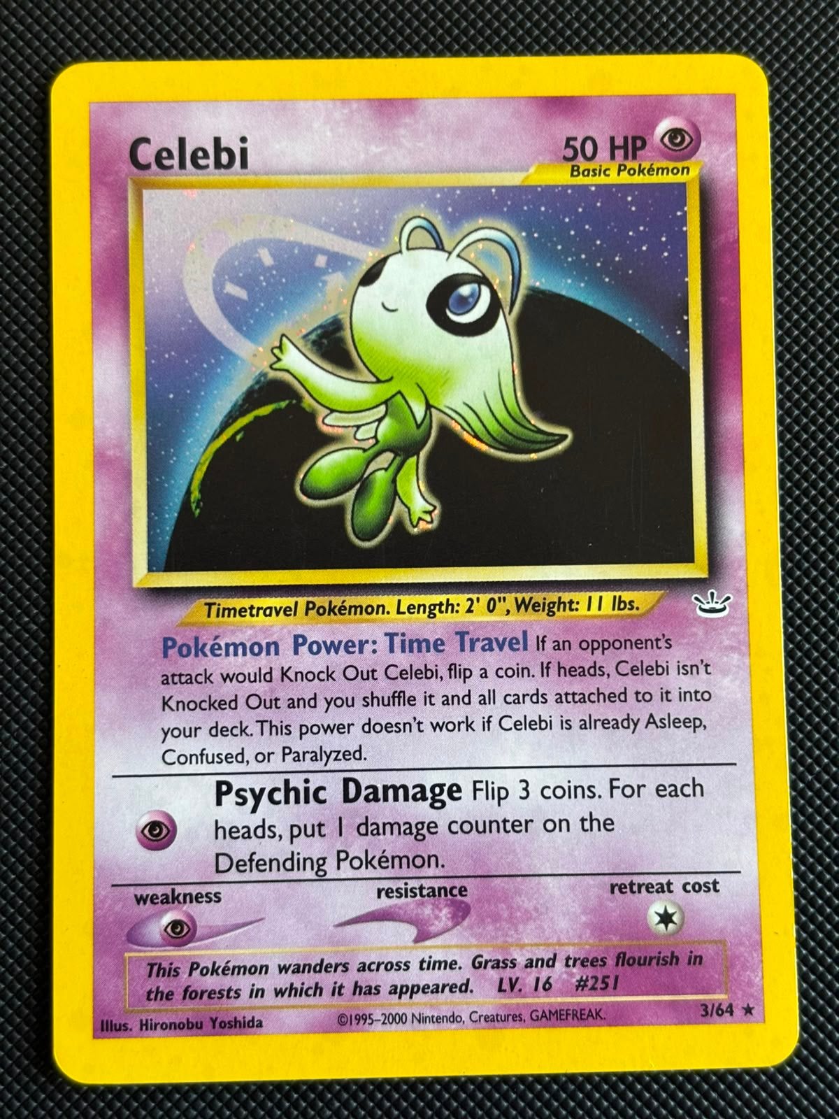 Celebi (NR 3) pokemon kaarten, Ophalen of Verzenden, Zo goed als nieuw