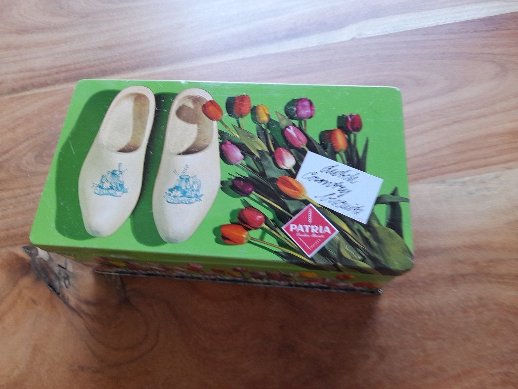 Blikje van Patria Biscuits, Verzamelen, Blikken, Ophalen of Verzenden, Gebruikt, Koek(jes), Overige merken