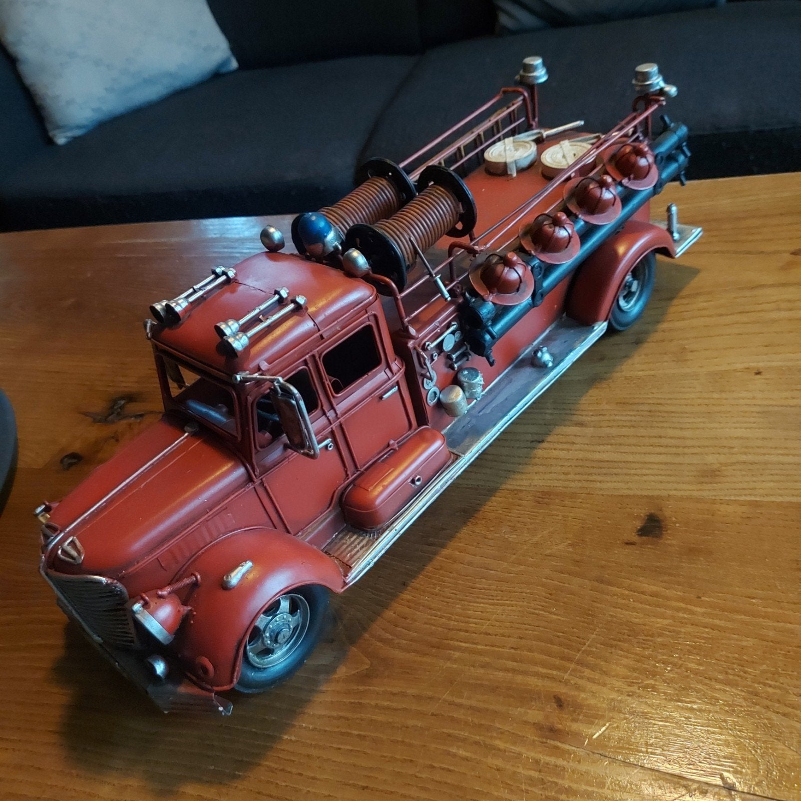 puntgave metalen brandweerwagen XXXL kazerne brandweerman, Ophalen of Verzenden, Overige merken