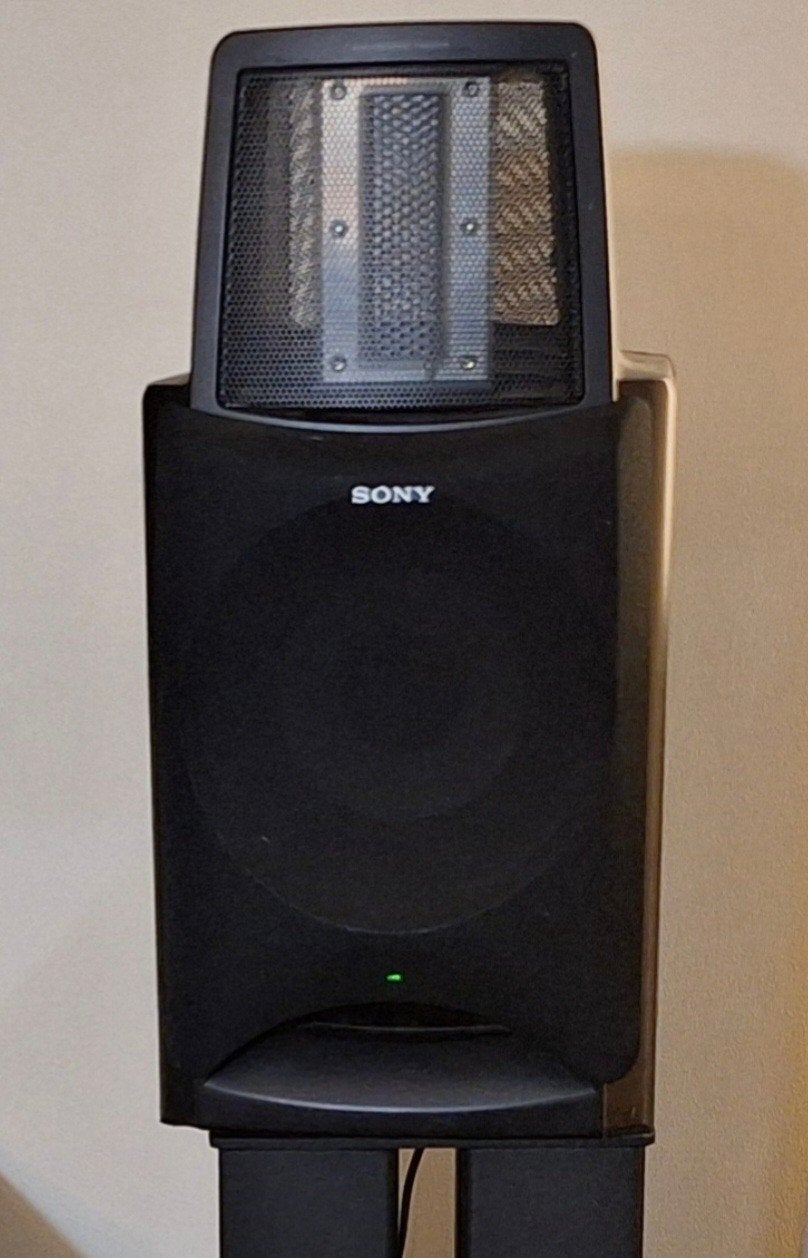 Sony SA-EX 100 aktieve mfb speakers, Ophalen, Gebruikt, Minder dan 60 watt, Sony