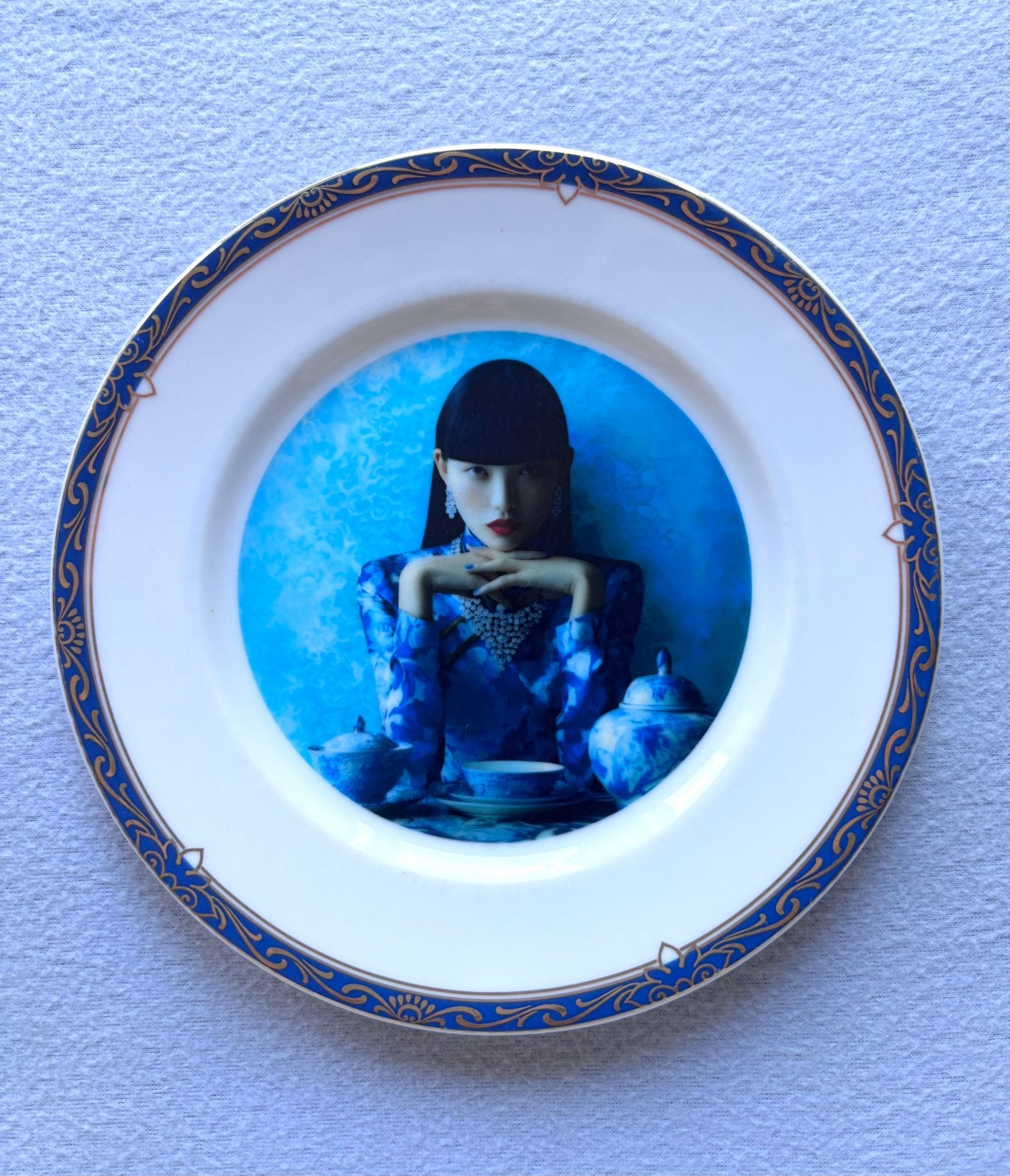 Wandbord bleu, Huis en Inrichting, Woonaccessoires | Wanddecoraties, Zo goed als nieuw, Ophalen of Verzenden
